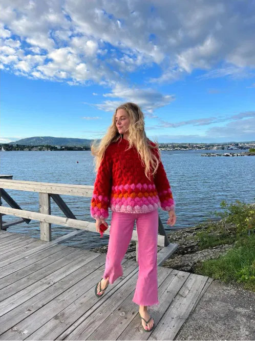 Hovedbilde Runastrikk Bobleglede Mohairedition