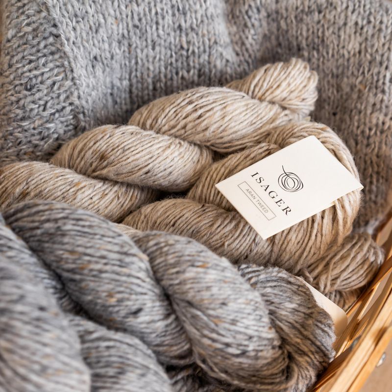 Isager Aran Tweed - Rustikt Ullgarn med Tweed