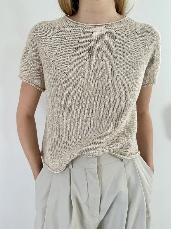 Le Knit Plain Yoke Tee 20