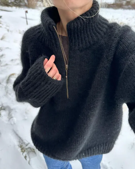 Hovedbilde PetiteKnit Zipper Sweater