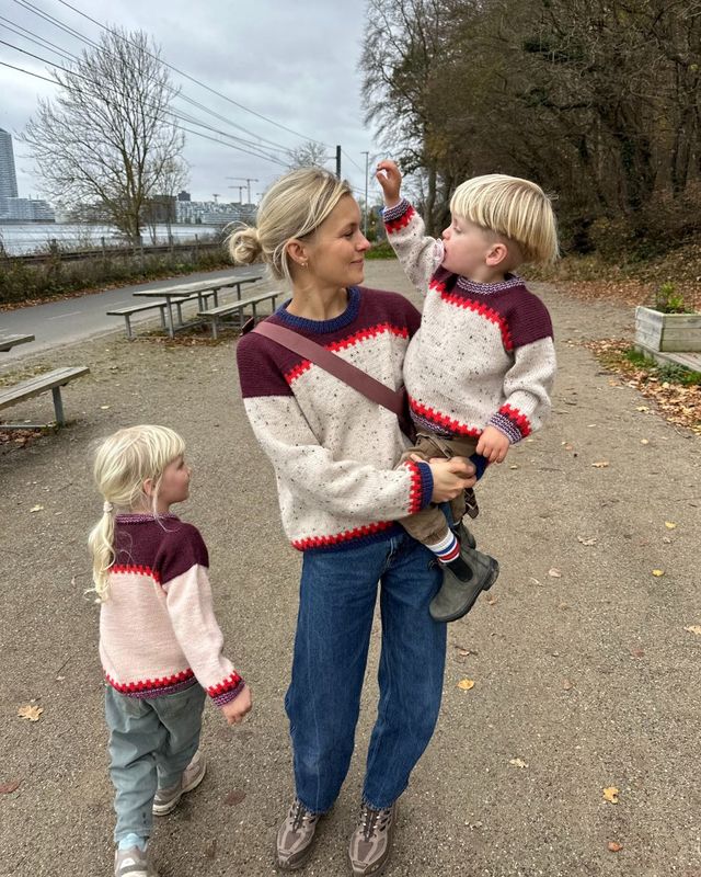 PetiteKnit Cross Sweater